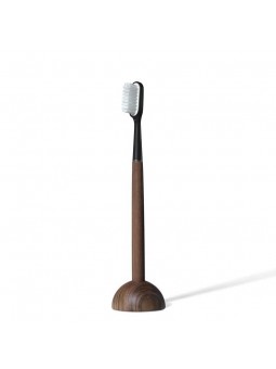 Support brosse à dents en bois de noyer