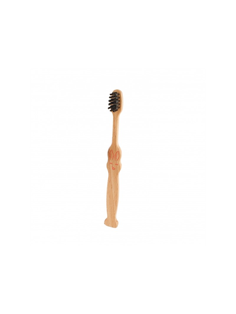 Brosse à dents rouge enfant 3-6 ans Le p'tit Dubois Bioseptyl