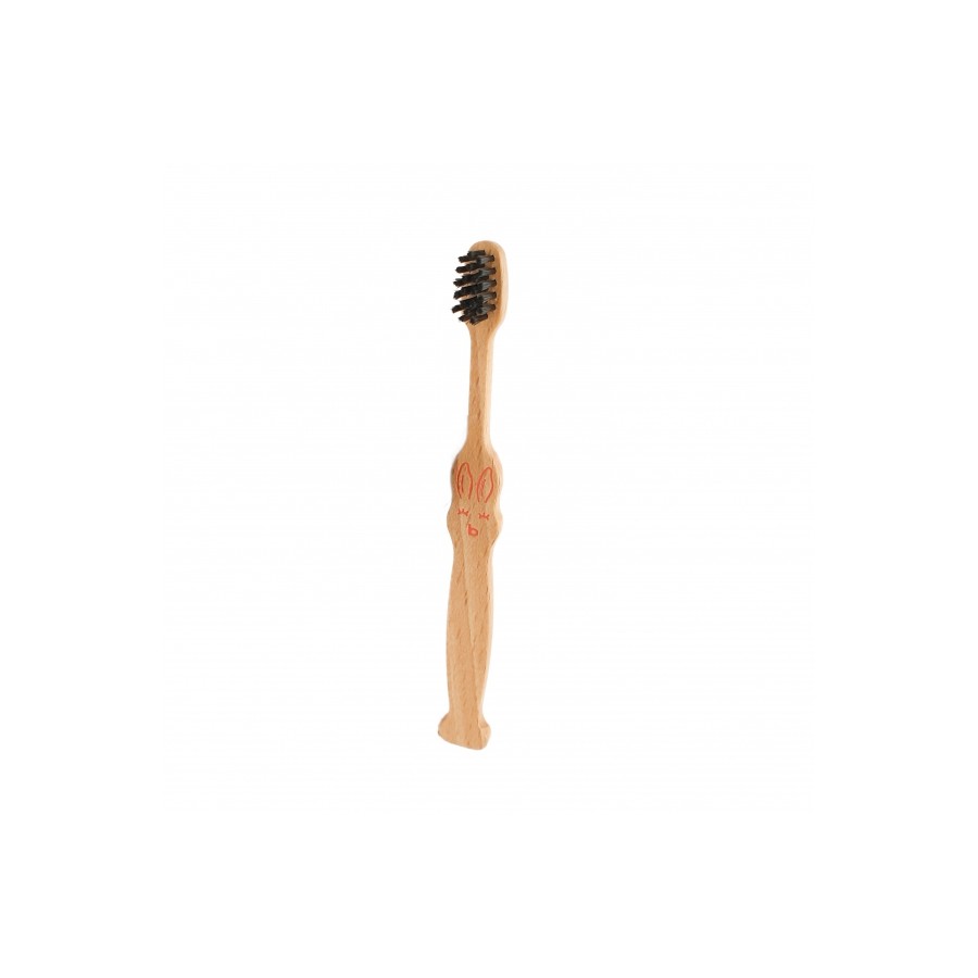Brosse à dents rouge enfant 3-6 ans Le p'tit Dubois Bioseptyl