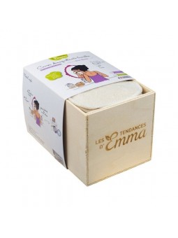 15 carrés démaquillants lavables coton bio biface