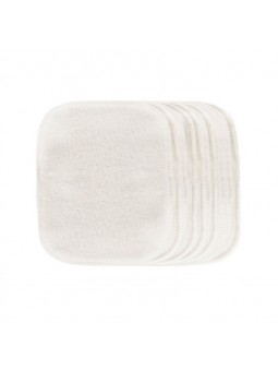 Carrés démaquillants lavables en coton bio biface