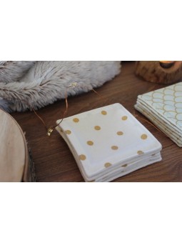 Carrés démaquillants lavables Marie Henriette