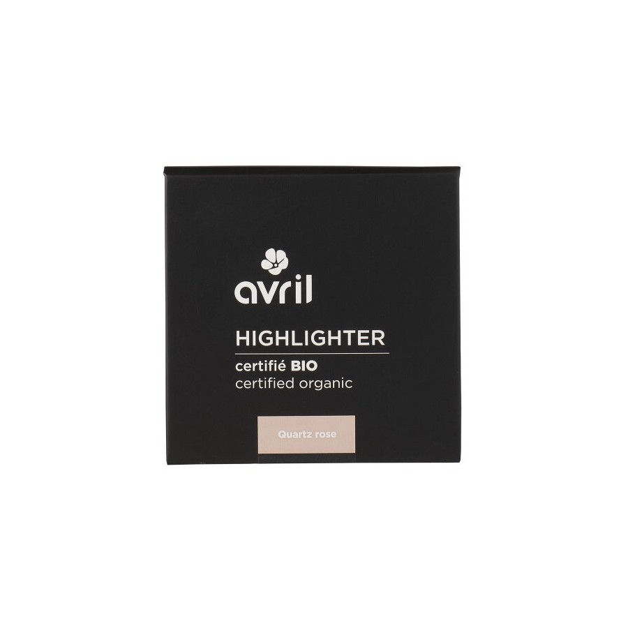 Highlighter quartz rose certifié Bio Avril cosmétique
