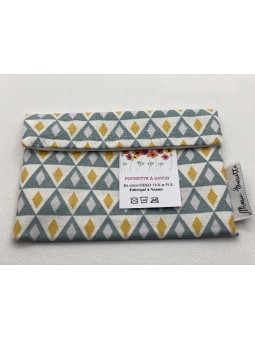 Pochette à savon imperméable losanges Marie Henriette