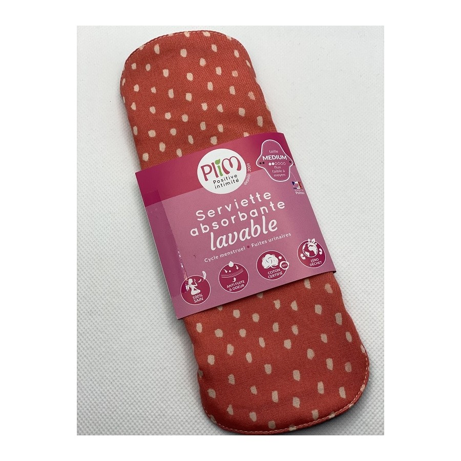 Serviette hygiénique lavable