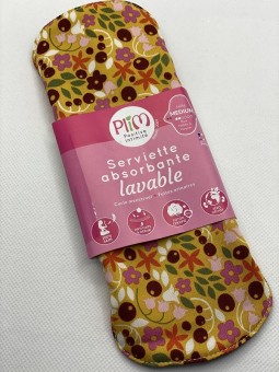 Serviette hygiénique lavable flux léger à moyen