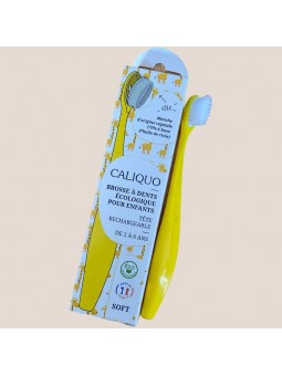 Brosse à dents rechargeable enfant jaune
