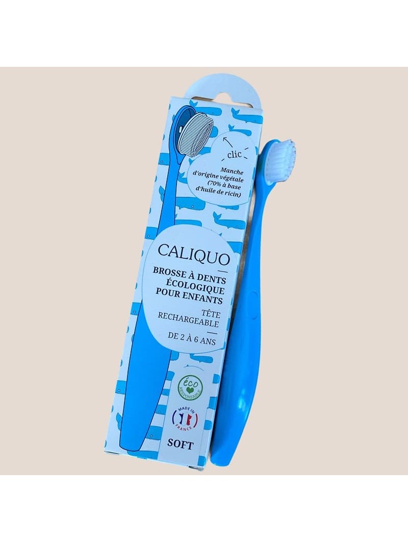 Brosse à dents bleue rechargeable enfant Caliquo