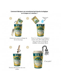 Gel douche en concentré à diluer certifié Bio Ioumi