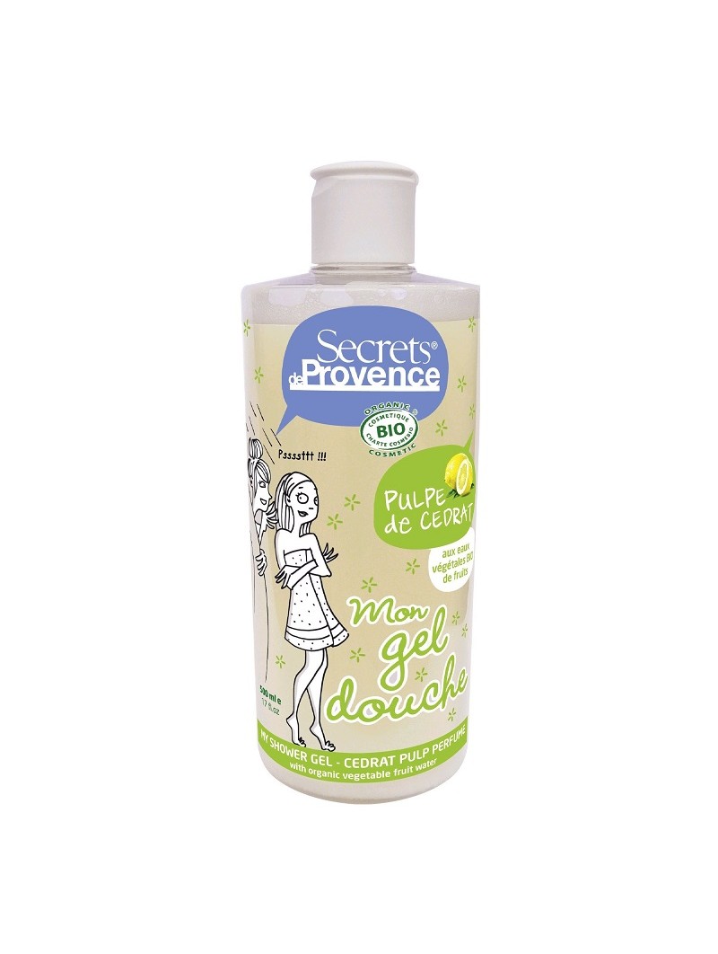 Gel douche à la pulpe de Cédrat Bio Secrets de Provence