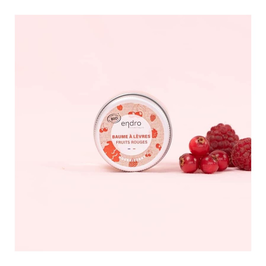 Baume à lèvres fruits rouges Bio Endro cosmétique