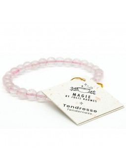 Bracelet tendresse en Quartz Rose Jolis Baumes