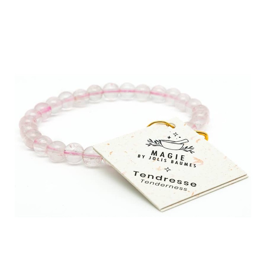 Bracelet tendresse en Quartz Rose Jolis Baumes