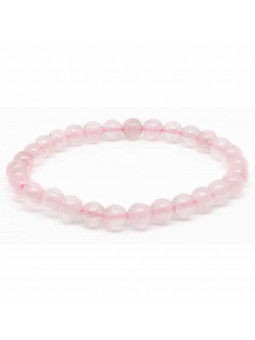 Bracelet en Quartz Rose naturel