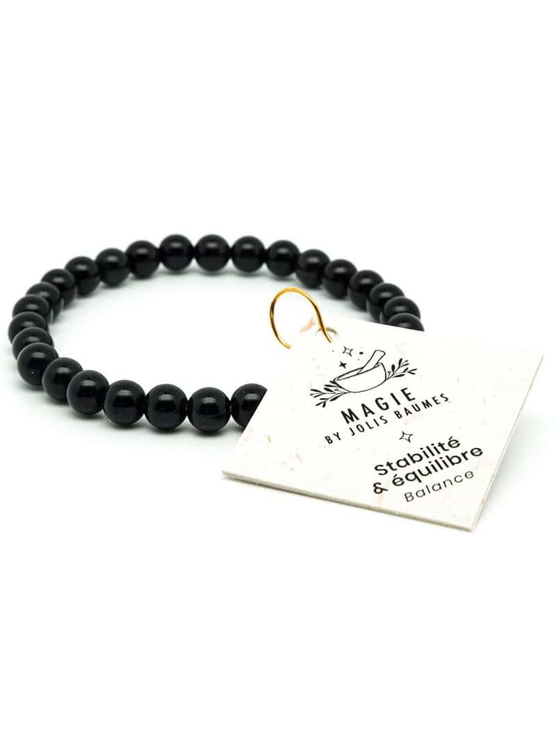 Bracelet stabilité & équilibre en Obsidienne Jolis Baumes