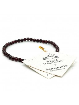 Bracelet sensualité en Grenat Rouge Jolis Baumes