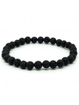 Bracelet en Pierre de Lave naturelle
