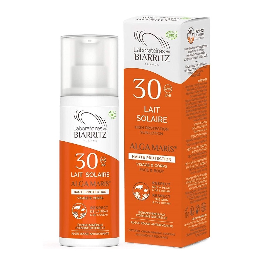 Lait solaire visage SPF30 Bio Laboratoires de Biarritz