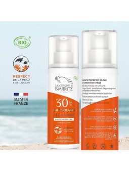 Lait solaire haute protection visage et corps SPF30 Bio