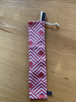 Pochette en coton pour brosse à dents adulte