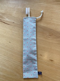Pochette en coton pour brosse à dents adulte