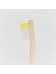 Brosse à dents en bambou pour enfant jaune