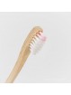 Brosse à dents en bambou pour enfant rose