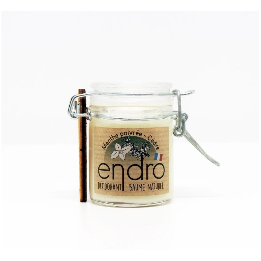 Déodorant baume menthe poivrée & cèdre naturel endro cosmétiques