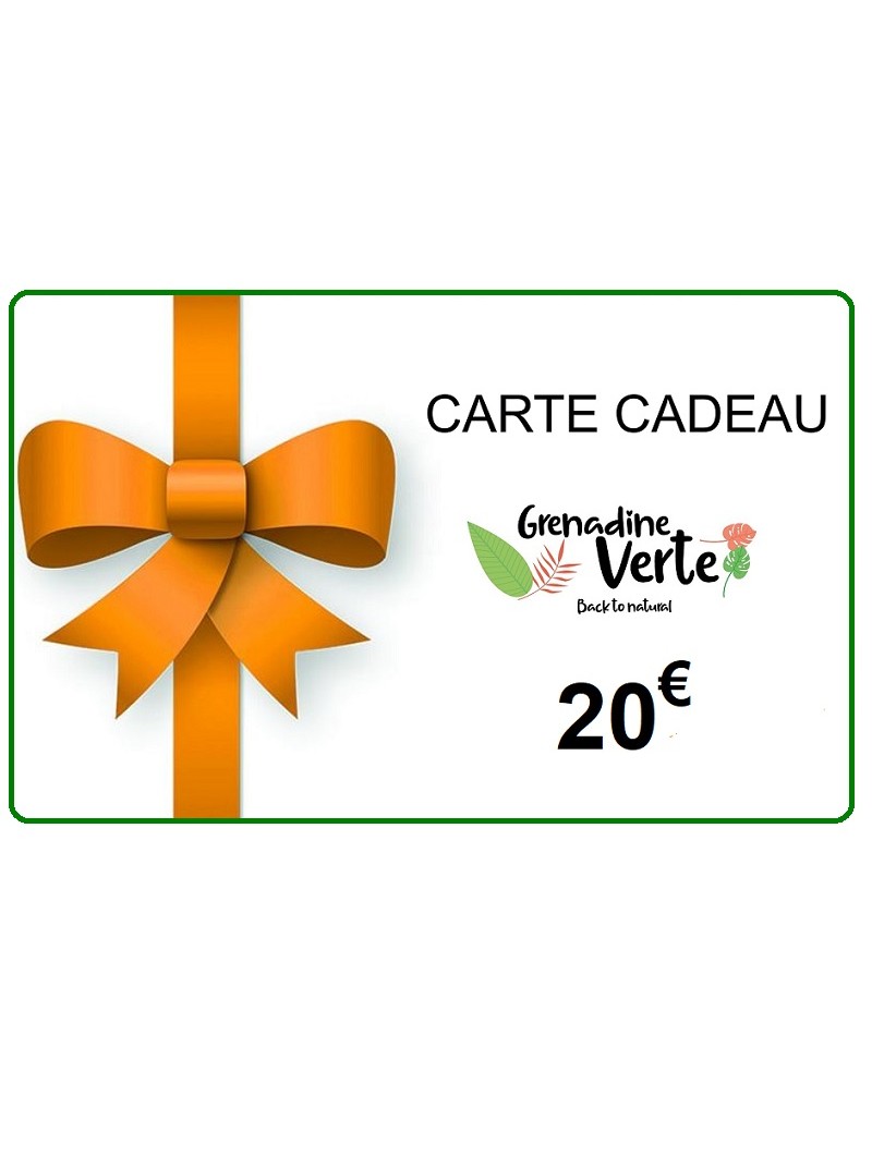 Carte cadeau Grenadine verte 20€