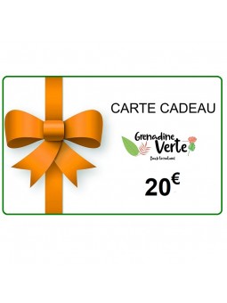 Carte cadeau Grenadine verte 20€