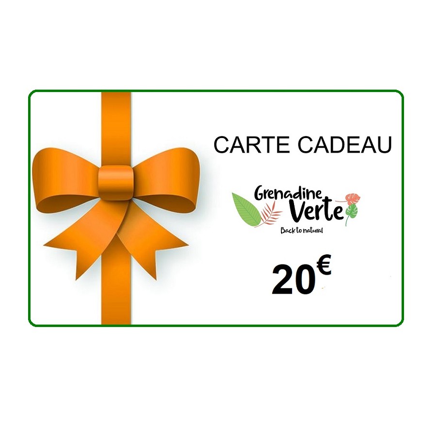 Carte cadeau Grenadine verte 20€